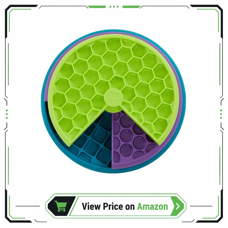 double puzzle feeder for active dogs