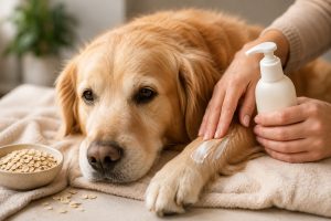 can you put aveeno lotion on dogs