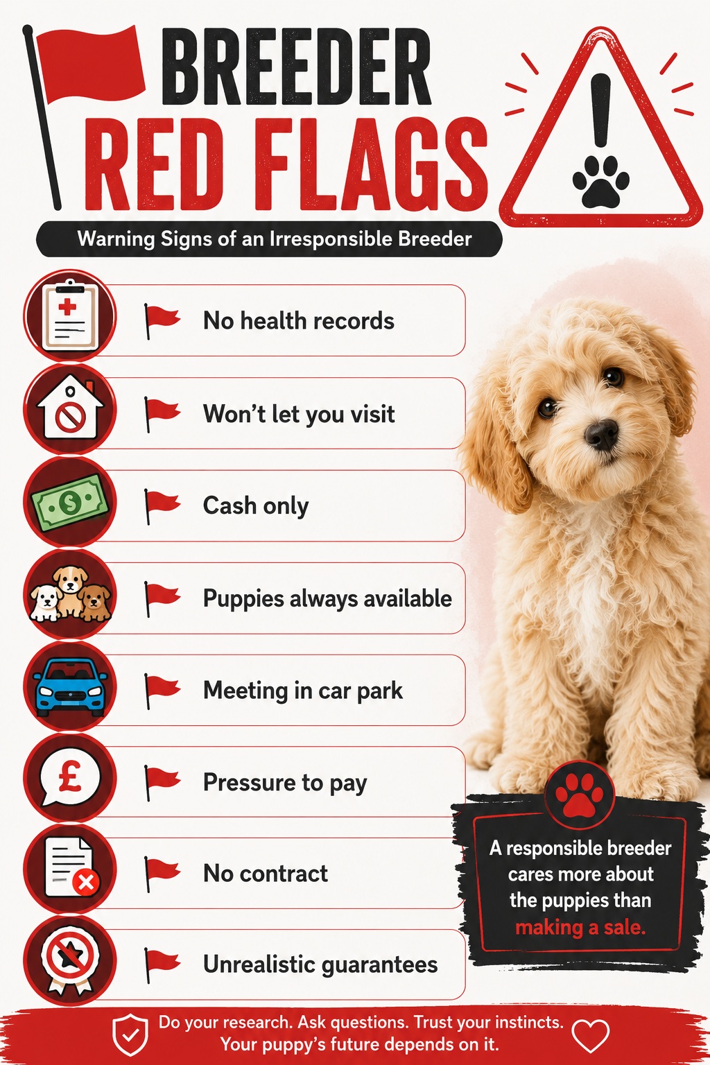 cavapoochon breeder red flags