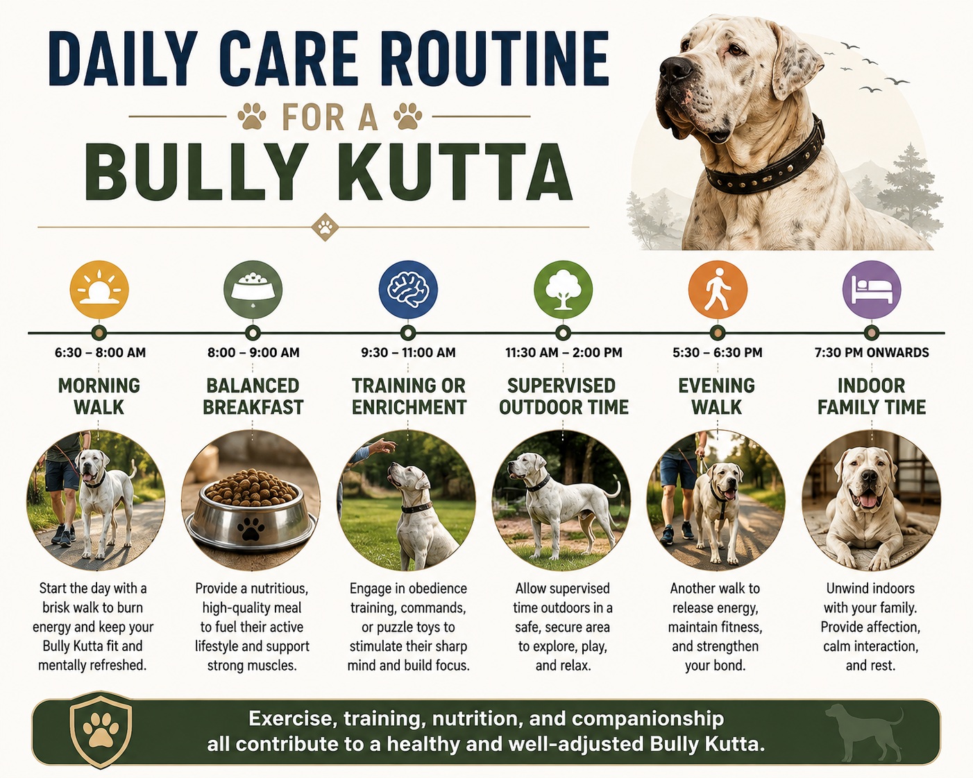 bully kutta daily routine