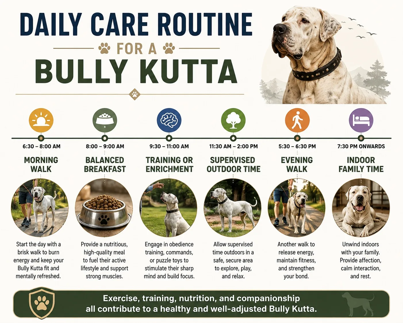 bully kutta daily routine